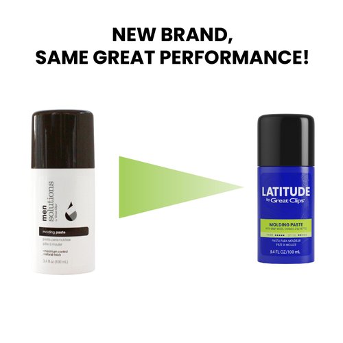 GREAT CLIPS LATITUDE Molding Paste | Hair Gel for Men | High Hold + Low Shine | 3.4oz