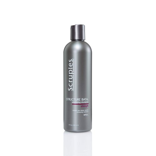 Scruples Structure Bath Volumizing Shampoo - Professional Grade Hair Care - Sulfate Free, Keratin Infused, Moisturizing and Volume Boosting for Fine and Damaged Hair (12 oz)