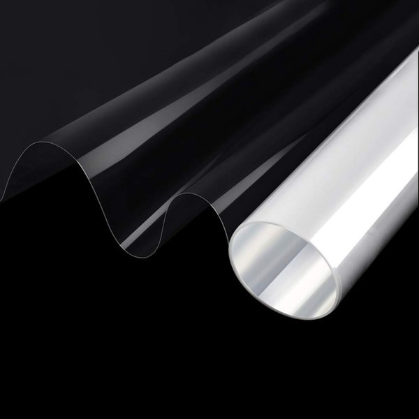 4mil 0.1mm Clear Security and Safety Window Film Shatterproof Glass Protective Vinyl Adhesive UV Blocking Explosion-Proof Tranparent Film, 17.7Inch x 10Feet