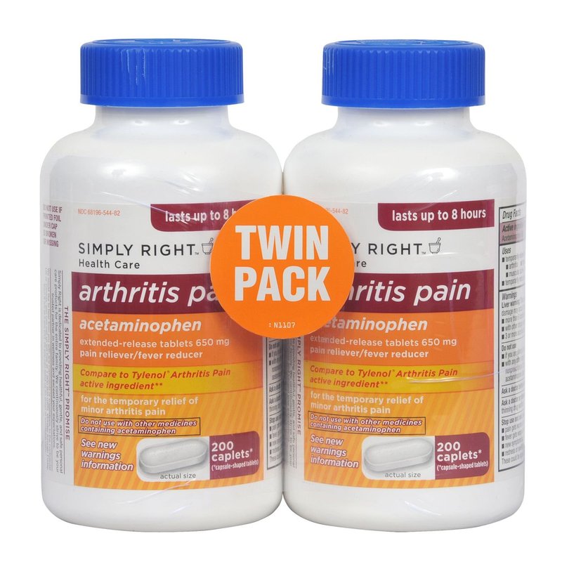 Arthritis Pain Reliever, Extended Release, Acetaminophen 650 mg, 400 Caplets