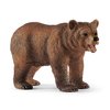 Schleich Wild Life Realistic Grizzly Bear Mother, Cub, and Fish - 4-Piece Animal Toy Playset, Durable and Educational Figurines for Fun Adventures for Boys and Girls, Gift for Kids Ages 3-8
