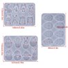 3 Set Earrings Resin Mold Jewelry Silicone Molds for Epoxy Resin Easter Day Egg Shapes for Women Earrings Keychain Jewelry Pendant Craft Supplies Mould Earring Hooks, DIY Making Decor Art Crafts
