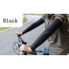 Arm Sleeves For Women Men (2 pair) Cycling Armwarmers Summer UV Sun Protection Black + White XL