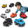 8Pcs Pull Back Cars Set,Big Size SUV Toy Cars Diecast Cars Party Favors for Kids 3-5 4-8 8-12 Friction Powered Race Cars Toys Party Favors Gift Pack for Kids
