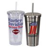 Harley-Davidson Racing Tumbler Set, Double-Wall Stainless Steel- 16 oz. & 18 oz.