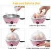 VIGIND Egg Cooker,350W Rapid Electric Egg Maker,Egg Steamer,Egg Boiler,Egg Cookers With Automatic Shut Off,14 Egg Capacity Double-Layer Lazy Egg Boiler,Multifunction Heated Milk,Heated Food