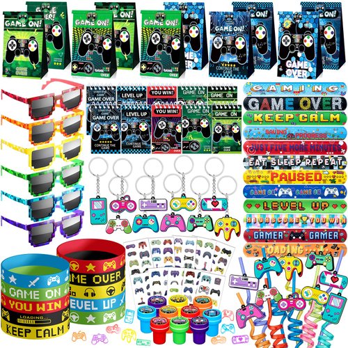 DMIGHT Video Game Party Favors Birthday Supplies for Kids Bags Game On Stuffer Gifts Boys Gamer P...