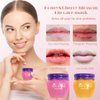 Cherry blossom Lip Sleeping Mask, Fade Lip Lines Lip Balm, Hydrating &Prevention Dry and Crack Lip Scrubs Exfoliator & Moisturizer, Lip Repair lip exfoliator lip moisturizer(sakura for night use）