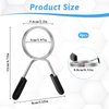 simarro 2 Inch Barbell Clamps, 4 Pcs Weight Barbell Clips, Olympic Barbell Spring Lock Collars, Barbell Handle Locking Clip for Strength Training Gym Fitness Training Accessories