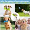 Skylety 6 Pieces Puppy Teething Chew Rings Toys Rubber Bone-Shaped Puppy Teething Toy Pet Teething Toy for 2-8 Months Cleaning and Relieving Itching
