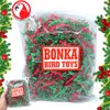 Bonka Bird Toys 2140 Christmas Shred (85 Cu-in) Festive Parrot Pet Nesting, Cockatiels, Parakeets, Conures, and Similar Breeds