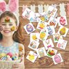 CHARLENT Easter Temporary Tattoos for Kids Party Supplies - 74 Individually Sheets Easter Egg Bunny Tattoos for Boys Girls Party Favors Goodie Bag Fillers