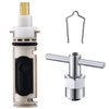 1222 Shower Cartridge with 104421 Puller Removal Tool Replacement for Moen, Compatible with Moen One-Hanlde Posi-Temp Faucet