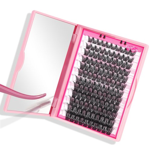 Lash Clusters, 120 Pcs Individual Cluster Lashes DIY Lash Extension Zero Bushy-C-10-18mix Eyelash Clusters Volume Wispy Lashes Super Thin Band Reusable Soft & Comfortable(Bushy-C-10-18 mix)