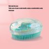 Dioche 2pcs Egg Round Shape Comb, Anti-knot Massage Comb, Wet and Dry Use Portable Scalp Massage Detangling Brush for Beauty Salon and Home