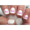 2016 Graduation Year Nail Art Decal Pink