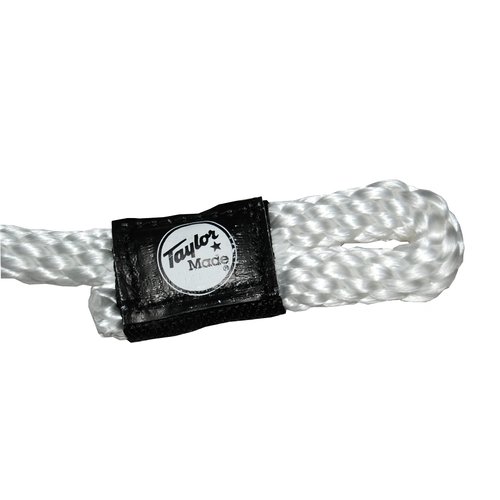 TAYLOR MADE PRODUCTS Fender Loc Boat Fender Lines - 2-Pack, 3/8" Diameter x 6' Long Rope, White, Braided Polypropylene, Pre-Spliced, Professionally Finished, Rot-Resistant, No Kinks - 11311