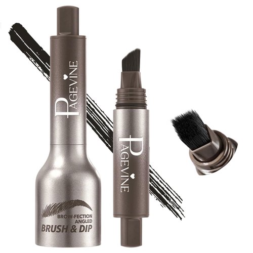Liquid Eyebrow Brush, Brow-Fection Angled Brush & Dip-Chocolate, Long Lasting Waterproof Brow Pen, Smudge Proof Eyebrow Pencils, Creates Natural Looking Brows Effortlessly (Espresso)
