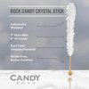 Silver Rock Candy Crystal Sticks - Original Sugar Flavored - 12 Indiv. Wrapped
