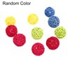Seadiquiet 10Pcs Funny Kitten Cat Playing Toy Candy Color Rattan Ball Pet Supplies Random Color Balls