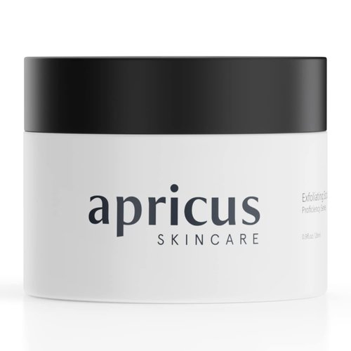 Exfoliating Facial Scrub for Men by Apricus Skincare | Dead Skin and Blackhead Remover Cream | Men's Exfoliating Face Wash and Blackhead Scrub | Pumice Based Face Exfoliator for Clogged Pores, 0.9 Oz
