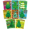 Christmas Stickers, Christmas Tree Stickers for Kids, 24 Sheets Christmas Crafts for Kids, Make Your Own Christmas Tree Stickers Christmas Gifts for Christmas Activities Games Party Favors Supplies