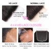 Body Wave Closure Human Hair Free Part 4×4 swiss transparent lace closure 100% Unprocessed Brazilian Body Wave Human Hair 130% density Natural Color 8 Inch