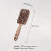 Yao Boar Bristle Hair Brush for Women Men Kids, Detangle Ventilated Hair Brush for Thick Curly Thin Long Short Dry Hair to Makes Hair Shiny and Improves Hair Texture