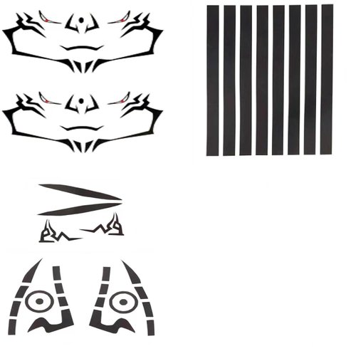DJMANMENGG Anime Sukuna Tattoo Stickers Jjk Keychain Ring Temporary Tattoos Cosplay Prop (stickers)