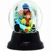 LED Light Up Mini Photo Snow Globe with Black Base
