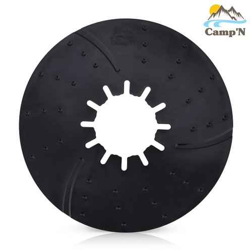 Camp'N Fifth Wheel Hitch Lube Plate - 10" Ultra Low Friction Lube Disc (Black)