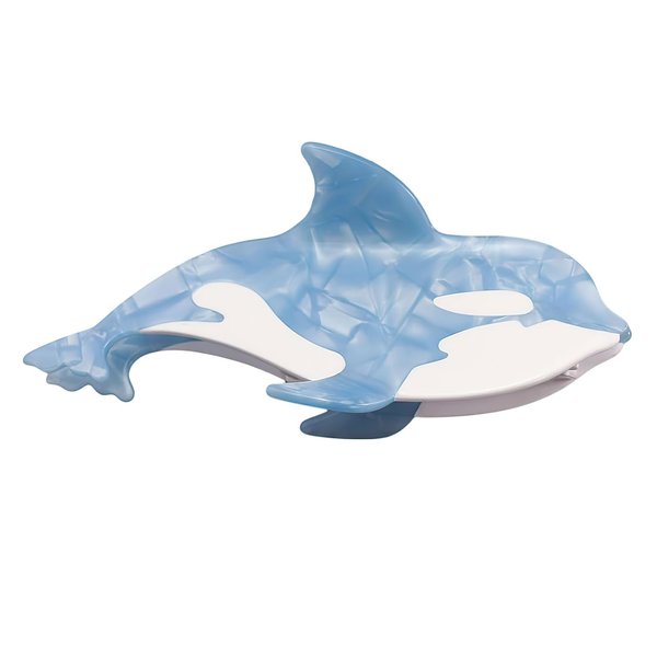 Fish Hair Clip,Novelty Hair Clips,Fish Claw Clip,Whale Hair Clip,Unique Hair Clips,​Fish Hair Clips,Acetate Hair Claw,Fishing Clips,Acetate Hair Clips (Blue)