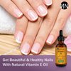 Vitamin E Oil 1oz 100% Natural Oil for Nails, Hair, Face, Eyebrows, Eyelashes, Hair & Body Oil. Non-GMO, Natural D-Alpha Tocopherol Face Oil, Nail Growth Oil, Vitamin E Oil for Skin