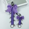 Cheer Bow Holder, 2 Pack Cheer Bow Keychains, Cheer Stuff Cheerleading Accessories, Paracord for Girls, Cheer Bow Holder for Backpack - Purple Bow