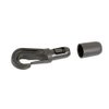 Nautos Shock Cord Hook - HPN387 - Self Locking - 3 to 5mm ~ 1/8" to 3/16" Shock Cord - 6 Pieces (Black)