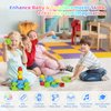 ZAMERR Baby Stacking Toys for Toddlers 1-3, Sensory Montessori Toys for 1 Year Old Boy Girl, Building Blocks STEM Balance Game Preschool Learning Fine Motor Skills Toy Birthday Gifts for 2 3 4 5+ Kids