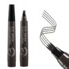 UNYOKE Liquid Eyebrow Pen, Microblading Eyebrow Pencil with a Micro-Fork Tip Applicator, Long Lasting, Waterproof and Smudge-proof, Creates Natural Looking Brows Effortlessly-#4 Gray brown