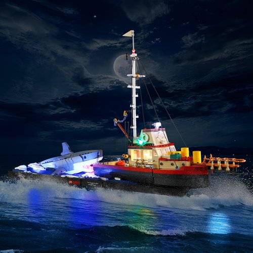 LIGHTAILING Light for Lego-21350 Jaws - Led Lighting Kit Compatible with Lego Building Blocks Model - NOT Included The Model Set