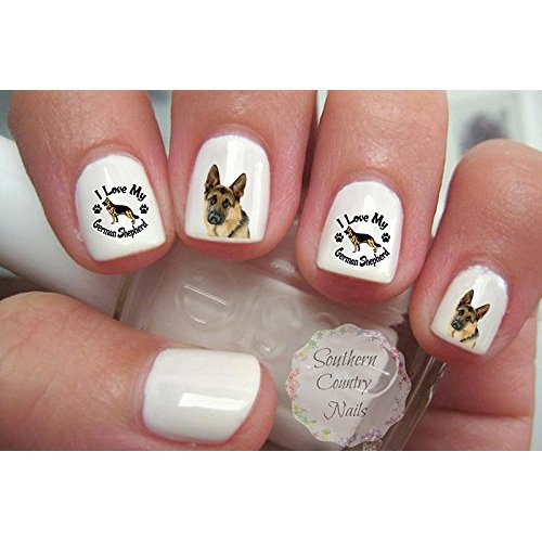 German Shepherd Nail Art Decals