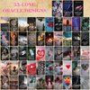 XSYLOHXL Love Oracle Cards for Beginners with Meanings on Them 53 PCS Loving Tarot Deck with Messages on Cards Providing Guidance on Life and Love Inquiries