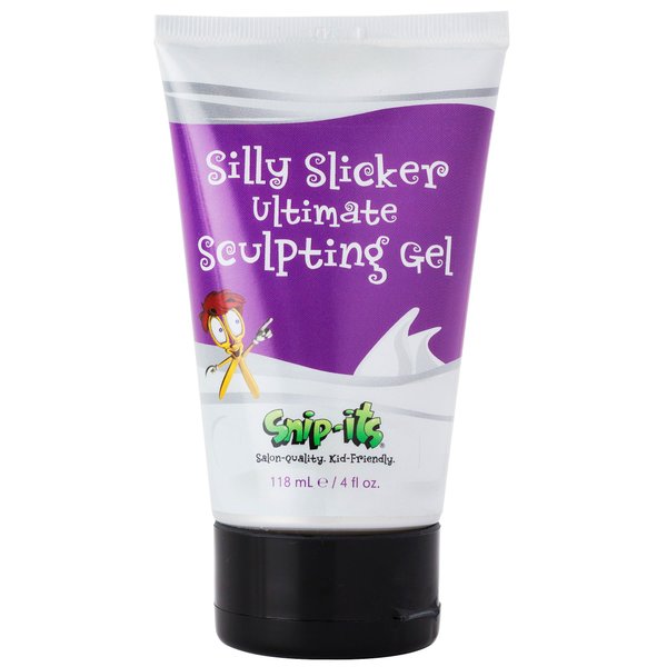 Snip-its Silly Slicker Kids Hair Gel 4oz | Medium-Strong Hold Kids Hair Styling Gel for Boys - Fresh Smell and No Flaking – All Natural Hair Gel for Kids Made in USA | Salon Quality Kid Friendly