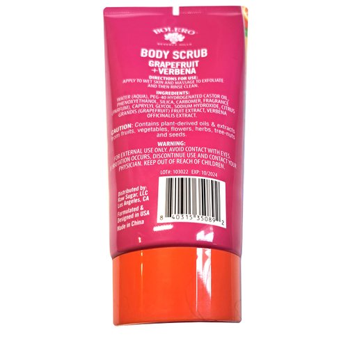 Bolero Body Scrub Grapefruit & Verbena 5fl oz. 147,8ml