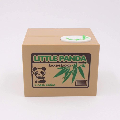 Goldenvalueable Panda Coin Money Box Cute Saving Bank