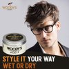 Woody's "Mold It Hair Paste, Medium Hold Matte Finish Styling Product For Men, Adds Texture & Volume, 3.4 oz