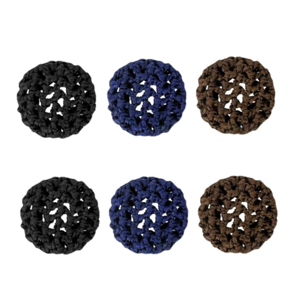 6Pcs 3 Colour Styles Ballet Hair Bun Cover for Girls,Hair Nets for Buns Invisible Knit Hairnet Elastic Bun Nets Elastic Edge Hair Mesh Dance Hair Cover Skating Snoods Hair Bun Holder for Ballet Dance