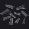 500 Pieces Clear Ballerina Coffin Nail Tips Acrylic Nail Tips Half Cover False Nails Tips Coffin Fake Nails Nail Extension Tips