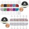 Two Packs of Flatback Rhinestones 4520 Pcs Rainbow Gems Crystal Nail Rhinestones for Crafting, Colorful+ AB+Transparent White Rhinestones for Bedazzling with Picker Tools for Nail Art and Face Makeup