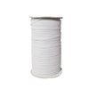 YZYANZI White Elastic Bands 1/2 Flat Elastic Cord Stretch Strap - 12mm 144 Yds Roll of Elastic Straps Braided Elastic Band for Sewing and Elastic Crafting
