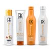 GK Shield Shampoo Conditioner Set (240ml) with Coco The Best and pH+ Shampoo (100ml) - Smoothing Hair Care Kit for Frizz Control Damage Free and Protection