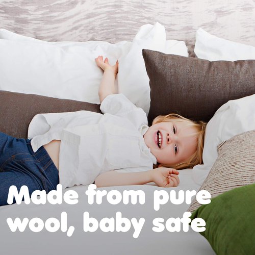 Friends Forever Wool Dryer Balls 6-Pack XL Size-Reusable Natural Fabric Softener, Saves Drying Time & Reduces Clothes Wrinkles